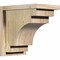 Ekena Millwork Mediterranean Rough Sawn Corbel w/Backplate, Douglas Fir, 8"W x 12"D x 12"H COR08X12X12MED01RDF - alternate 1